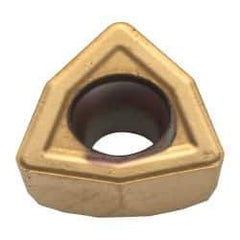 Kennametal - DFT05T308 HP Grade KC7140 Carbide Indexable Drill Insert - TiN/TiCN Finish, Trigon, 8mm Inscribed Circle - USA Tool & Supply