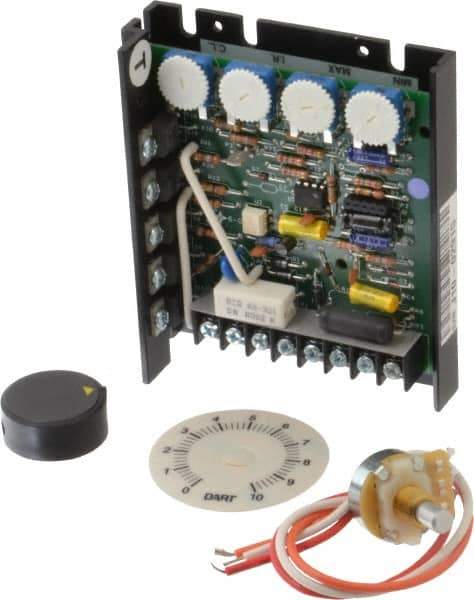 Dart Controls - 1/8 Max hp, 25 Max RPM, Electric AC DC Motor - 120, 240 V Input - USA Tool & Supply