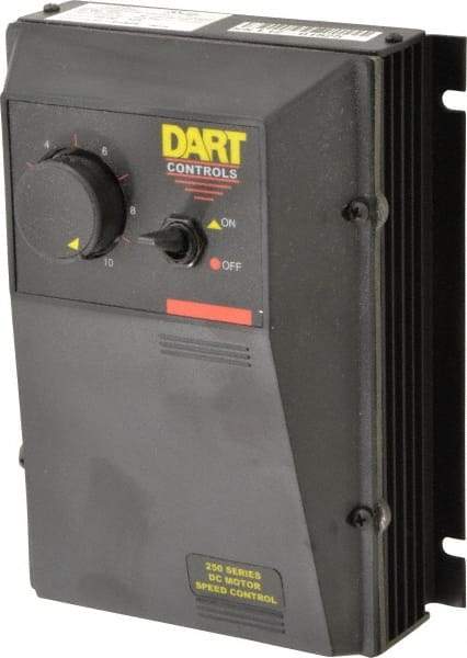 Dart Controls - 1/8 Max hp, 30 Max RPM, Electric AC DC Motor - 120 V Input - USA Tool & Supply