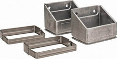 KabelSchlepp - 4.72 Inch Outside Width x 3.31 Inch Outside Height, Cable and Hose Carrier Stainless Steel Tube Mounting Bracket Set - 6.1 Inch Bend Radius, 3.94 Inch Inside Width x 2.76 Inch Inside Height - USA Tool & Supply