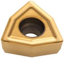 Kennametal - DFT030204 HP Grade KC7140 Carbide Indexable Drill Insert - TiN/TiCN Finish, Trigon, 6mm Inscribed Circle - USA Tool & Supply