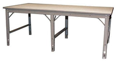 Phillocraft - 96 Wide x 48" Deep x 33" High, Production Table - Comfort Edge, Adjustable Height Legs - USA Tool & Supply
