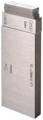 Starrett - 0.25" Rectangular Steel Gage Block - Accuracy Grade 0 - USA Tool & Supply