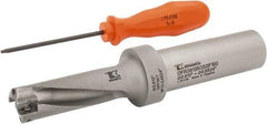Kennametal - 61.95mm Max Drill Depth, 3xD, 0.813" Diam, Indexable Insert Drill - 2 Inserts, 1" Shank Diam, Flange Shank - USA Tool & Supply