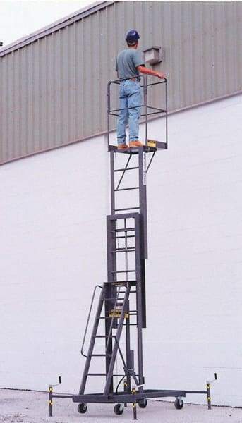 Ballymore - 300 Lb Capacity One Person Lift - 180" Lift Height, Battery Operated - USA Tool & Supply