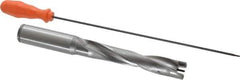 Kennametal - 22.23 to 22.73mm Diam, 5xD, 120mm Max Depth, 1" Shank Diam, 148.38mm Flute, 228.6mm OAL, Replaceable Tip Drill - KSEM0875 Insert, 4 Seat Size, Series KSEM - USA Tool & Supply