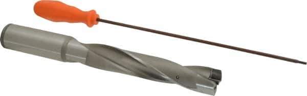 Kennametal - 29.37 to 29.87mm Diam, 5xD, 150mm Max Depth, 1-1/4" Shank Diam, 186.48mm Flute, 273.05mm OAL, Replaceable Tip Drill - KSEM1156 Insert, 7 Seat Size, Series KSEM - USA Tool & Supply