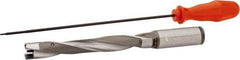 Kennametal - 15.88 to 16.38mm Diam, 7xD, 112mm Max Depth, 3/4" Shank Diam, 132.51mm Flute, 187.33mm OAL, Replaceable Tip Drill - KSEM0625 Insert, 1 Seat Size, Series KSEM - USA Tool & Supply