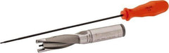 Kennametal - 18.64 to 19.14mm Diam, 3xD, 55.96mm Max Depth, 3/4" Shank Diam, 2.97" Flute, 5.13" OAL, Replaceable Tip Drill - KSEM0734 Insert, 2 Seat Size, Series KSEM - USA Tool & Supply