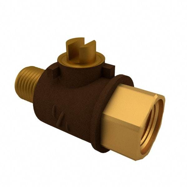 Legend Valve - Brass Ball Valve - FNPT x MNPT Ends, 600 WOG, 150 WSP - USA Tool & Supply