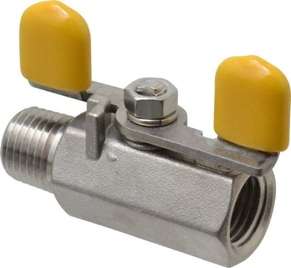 Legend Valve - Stainless Steel Ball Valve - MNPT x FNPT Ends, 800 WOG, 150 WSP - USA Tool & Supply