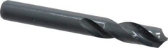 Interstate - 12.5mm 118° Spiral Flute High Speed Steel Screw Machine Drill Bit - Oxide Finish, Right Hand Cut, 51mm Flute Length, 102mm OAL, Standard Point, Straight Shank - USA Tool & Supply