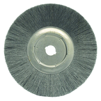 14" Diameter - Crimped Filament Wheel Brush - 0.055/80 Grit - USA Tool & Supply