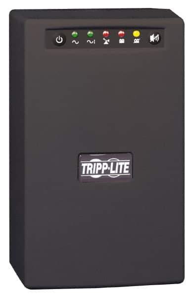 Tripp-Lite - 12 Amp, 1,500 VA, Wall Mount Line Interactive Backup Uninterruptible Power Supply - Backup 4 min with Full Load & 11.4 min with Half Load, 120 VAC Input, 115 & 120 VAC Output, 940 Watt Output, 1 Phases, 8 Outlets - USA Tool & Supply