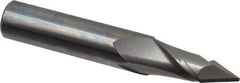 Melin Tool - 7/16" Diam, 1" LOC, 2 Flute, 60° Point Angle, Solid Carbide Drill Mill - Uncoated, 2-3/4" OAL, 7/16" Shank Diam - USA Tool & Supply