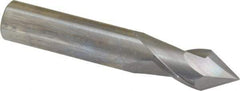 Melin Tool - 1/2" Diam, 1" LOC, 2 Flute, 60° Point Angle, Solid Carbide Drill Mill - Uncoated, 3" OAL, 1/2" Shank Diam - USA Tool & Supply