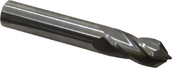 Melin Tool - 7/16" Diam, 1" LOC, 4 Flute, 90° Point Angle, Solid Carbide Drill Mill - Uncoated, 2-3/4" OAL, 7/16" Shank Diam - USA Tool & Supply