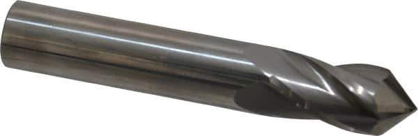 Melin Tool - 1/2" Diam, 1" LOC, 4 Flute, 90° Point Angle, Solid Carbide Drill Mill - Uncoated, 3" OAL, 1/2" Shank Diam - USA Tool & Supply