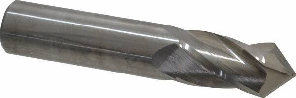 Melin Tool - 3/4" Diam, 1-1/2" LOC, 4 Flute, 90° Point Angle, Solid Carbide Drill Mill - Uncoated, 4" OAL, 3/4" Shank Diam - USA Tool & Supply
