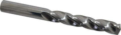 SGS - 31/64" 150° Solid Carbide Jobber Drill - Bright Finish, Right Hand Cut, Spiral Flute, Straight Shank, 4-3/4" OAL, Standard Point - USA Tool & Supply