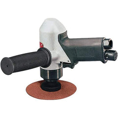 Dynabrade - 4-1/2 to 5" Disc, 11,000 RPM, Pneumatic Handheld Disc Sander - 32 CFM, 1/4 NPT Inlet, 0.7 hp, 90 psi - USA Tool & Supply