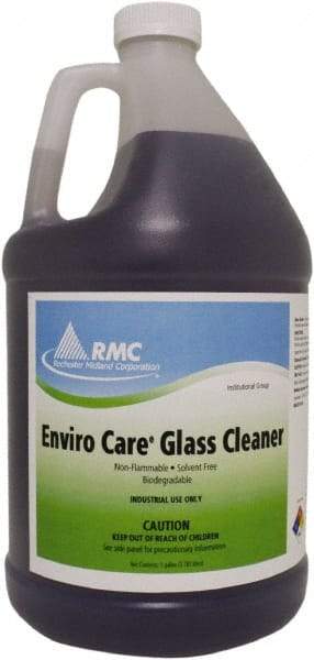 Rochester Midland Corporation - 1 Gal Bottle Fresh Glass Cleaner - Concentrated, Use on Ceramic Tile, Formica, Glass Surfaces, Mirrors, Plastic Surfaces, Stainless Steel - USA Tool & Supply