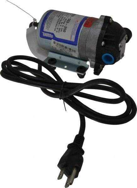 Pentair - 1/10 HP, 3/8 Inlet Size, 3/8 Outlet Size, ByPass, Diaphragm Spray Pump - 115 Input Voltage, Polypropylene, 1.40 Max GPM - USA Tool & Supply