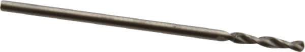 Accupro - #57 130° Parabolic Flute Cobalt Screw Machine Drill Bit - Bright Finish, Right Hand Cut, 0.276" Flute Length, 1.102" OAL, Standard Point, Straight Shank - USA Tool & Supply