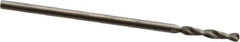 Accupro - #57 130° Parabolic Flute Cobalt Screw Machine Drill Bit - Bright Finish, Right Hand Cut, 0.276" Flute Length, 1.102" OAL, Standard Point, Straight Shank - USA Tool & Supply