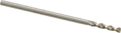 Accupro - #55 130° Parabolic Flute Cobalt Screw Machine Drill Bit - Bright Finish, Right Hand Cut, 0.315" Flute Length, 1.181" OAL, Standard Point, Straight Shank - USA Tool & Supply