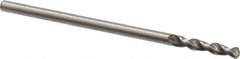 Accupro - 0.065" 130° Parabolic Flute Cobalt Screw Machine Drill Bit - Bright Finish, Right Hand Cut, 0.394" Flute Length, 1.339" OAL, Split Point, Straight Shank - USA Tool & Supply