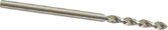 Accupro - #48 130° Parabolic Flute Cobalt Screw Machine Drill Bit - Bright Finish, Right Hand Cut, 0.472" Flute Length, 1.496" OAL, Split Point, Straight Shank - USA Tool & Supply