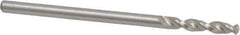 Accupro - #41 130° Parabolic Flute Cobalt Screw Machine Drill Bit - Bright Finish, Right Hand Cut, 0.551" Flute Length, 1.693" OAL, Split Point, Straight Shank - USA Tool & Supply
