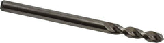 Accupro - 0.1535" 130° Parabolic Flute Cobalt Screw Machine Drill Bit - Bright Finish, Right Hand Cut, 0.866" Flute Length, 2.165" OAL, Split Point, Straight Shank - USA Tool & Supply