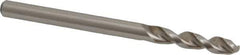 Accupro - #22 130° Parabolic Flute Cobalt Screw Machine Drill Bit - Bright Finish, Right Hand Cut, 0.866" Flute Length, 2.165" OAL, Split Point, Straight Shank - USA Tool & Supply