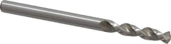 Accupro - 0.1575" 130° Parabolic Flute Cobalt Screw Machine Drill Bit - Bright Finish, Right Hand Cut, 0.866" Flute Length, 2.165" OAL, Split Point, Straight Shank - USA Tool & Supply