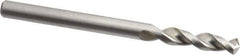 Accupro - 0.1654" 130° Parabolic Flute Cobalt Screw Machine Drill Bit - Bright Finish, Right Hand Cut, 0.866" Flute Length, 2.165" OAL, Split Point, Straight Shank - USA Tool & Supply