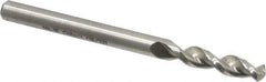 Accupro - #16 130° Parabolic Flute Cobalt Screw Machine Drill Bit - Bright Finish, Right Hand Cut, 0.945" Flute Length, 2.283" OAL, Split Point, Straight Shank - USA Tool & Supply