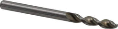 Accupro - #13 130° Parabolic Flute Cobalt Screw Machine Drill Bit - Bright Finish, Right Hand Cut, 0.945" Flute Length, 2.283" OAL, Split Point, Straight Shank - USA Tool & Supply