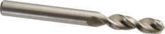 Accupro - 0.311" 130° Parabolic Flute Cobalt Screw Machine Drill Bit - Bright Finish, Right Hand Cut, 1.457" Flute Length, 3.11" OAL, Split Point, Straight Shank - USA Tool & Supply