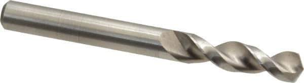 Accupro - 5/16" 130° Parabolic Flute Cobalt Screw Machine Drill Bit - Bright Finish, Right Hand Cut, 1.457" Flute Length, 3.11" OAL, Split Point, Straight Shank - USA Tool & Supply