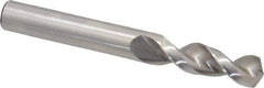 Accupro - 13/32" 130° Parabolic Flute Cobalt Screw Machine Drill Bit - Bright Finish, Right Hand Cut, 1.693" Flute Length, 3.504" OAL, Split Point, Straight Shank - USA Tool & Supply