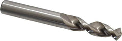 Accupro - 31/64" 130° Parabolic Flute Cobalt Screw Machine Drill Bit - Bright Finish, Right Hand Cut, 2.008" Flute Length, 4.016" OAL, Split Point, Straight Shank - USA Tool & Supply