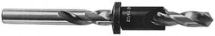 Vernon - 1" Cutter Diam, 45/64" Drill Compatibility, 3/8" Collar Thickness, Adjustable Depth Drill Countersink - USA Tool & Supply