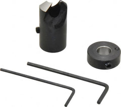 Vernon - 5/8" Cutter Diam, Letter O Drill Compatibility, 5/16" Collar Thickness, Adjustable Depth Drill Countersink - USA Tool & Supply