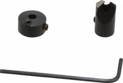 Vernon - 5/16" Cutter Diam, 1/8" Drill Compatibility, 1/4" Collar Thickness, Adjustable Depth Drill Countersink - USA Tool & Supply