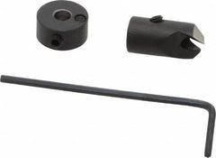 Vernon - 5/16" Cutter Diam, 9/64" Drill Compatibility, 1/4" Collar Thickness, Adjustable Depth Drill Countersink - USA Tool & Supply