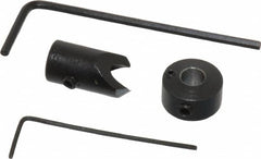 Vernon - 5/16" Cutter Diam, 11/64" Drill Compatibility, 1/4" Collar Thickness, Adjustable Depth Drill Countersink - USA Tool & Supply
