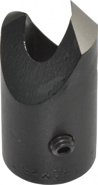 Vernon - 1/2" Cutter Diam, 1/4" Drill Compatibility, 1/4" Collar Thickness, Adjustable Depth Drill Countersink - USA Tool & Supply