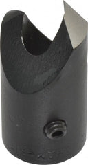 Vernon - 1/2" Cutter Diam, 1/4" Drill Compatibility, 1/4" Collar Thickness, Adjustable Depth Drill Countersink - USA Tool & Supply